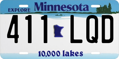 MN license plate 411LQD