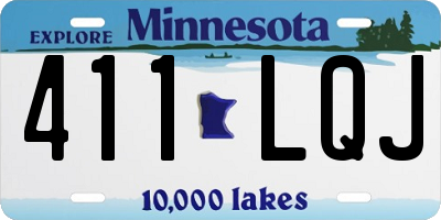 MN license plate 411LQJ