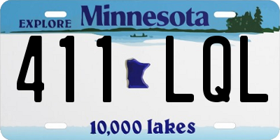 MN license plate 411LQL