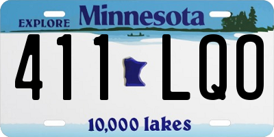 MN license plate 411LQO