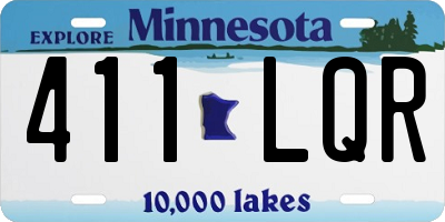 MN license plate 411LQR