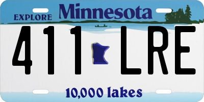 MN license plate 411LRE