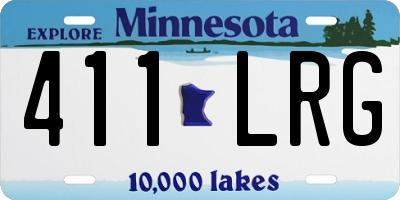 MN license plate 411LRG