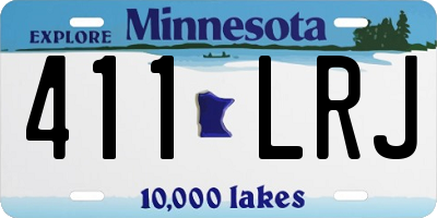 MN license plate 411LRJ
