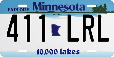 MN license plate 411LRL