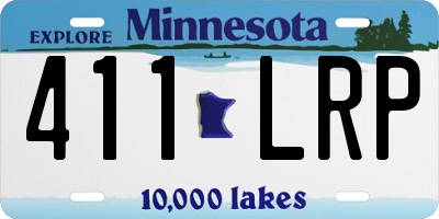 MN license plate 411LRP
