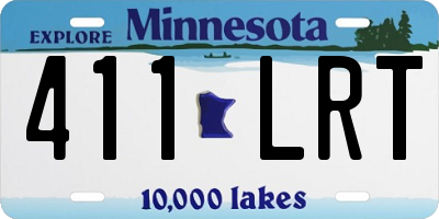 MN license plate 411LRT