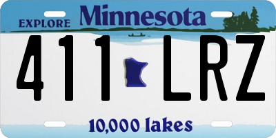 MN license plate 411LRZ