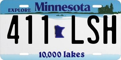 MN license plate 411LSH
