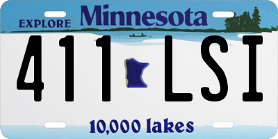 MN license plate 411LSI