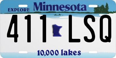 MN license plate 411LSQ