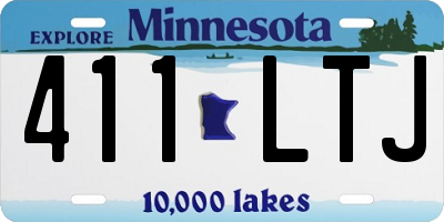 MN license plate 411LTJ