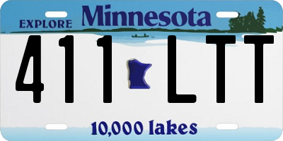 MN license plate 411LTT