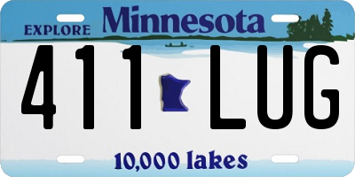 MN license plate 411LUG