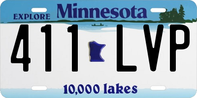 MN license plate 411LVP