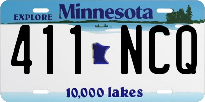 MN license plate 411NCQ