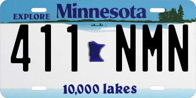 MN license plate 411NMN