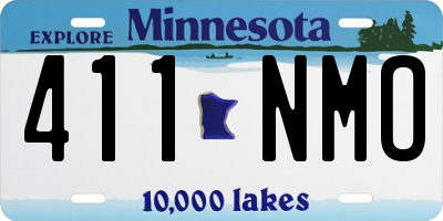 MN license plate 411NMO
