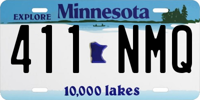 MN license plate 411NMQ