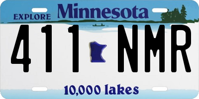 MN license plate 411NMR