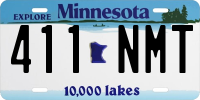 MN license plate 411NMT