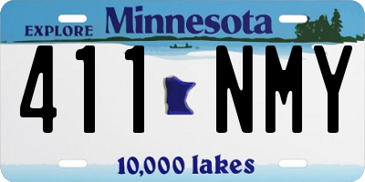 MN license plate 411NMY