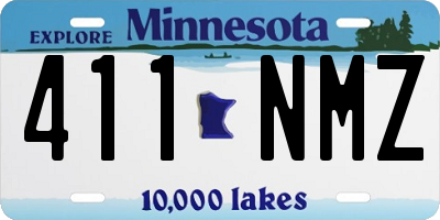 MN license plate 411NMZ