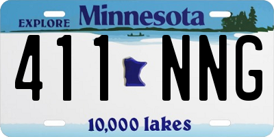 MN license plate 411NNG