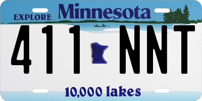 MN license plate 411NNT