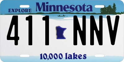 MN license plate 411NNV
