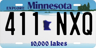 MN license plate 411NXQ
