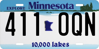 MN license plate 411OQN