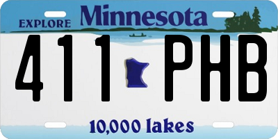MN license plate 411PHB