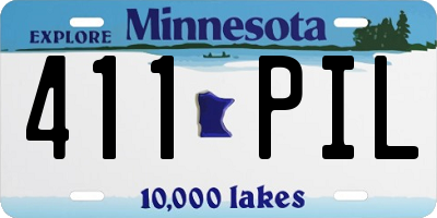 MN license plate 411PIL