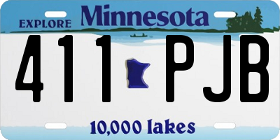 MN license plate 411PJB