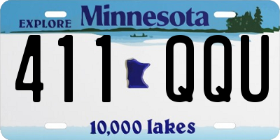 MN license plate 411QQU