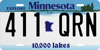 MN license plate 411QRN