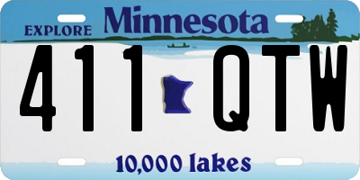 MN license plate 411QTW