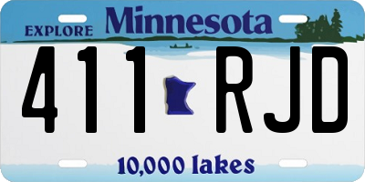 MN license plate 411RJD