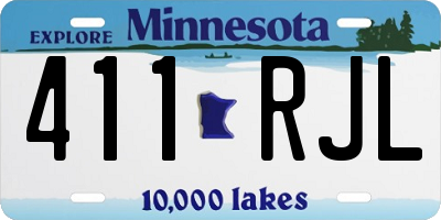 MN license plate 411RJL