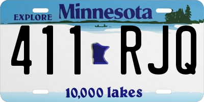 MN license plate 411RJQ