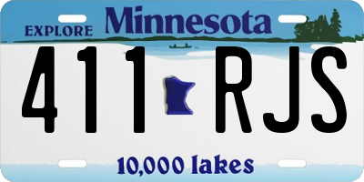 MN license plate 411RJS