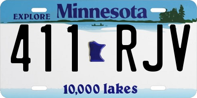MN license plate 411RJV