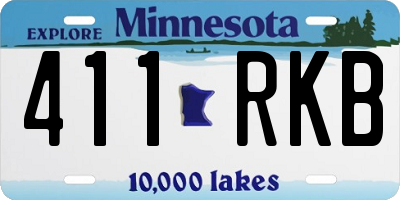 MN license plate 411RKB