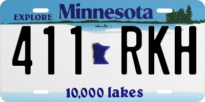 MN license plate 411RKH