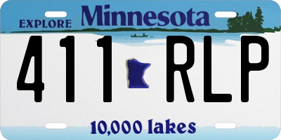MN license plate 411RLP