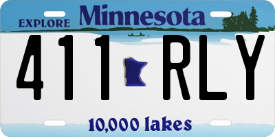 MN license plate 411RLY