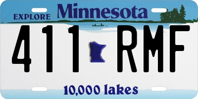 MN license plate 411RMF