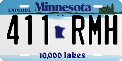 MN license plate 411RMH
