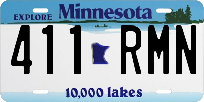 MN license plate 411RMN